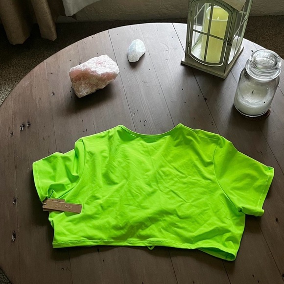 SKIMS Other - SKIMS Bikini and Tankini Bright Lime Top